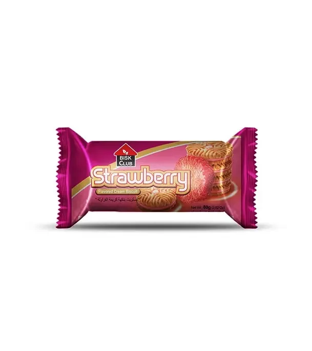 Bisk Club Strawberry Cream Biscuit 50gm