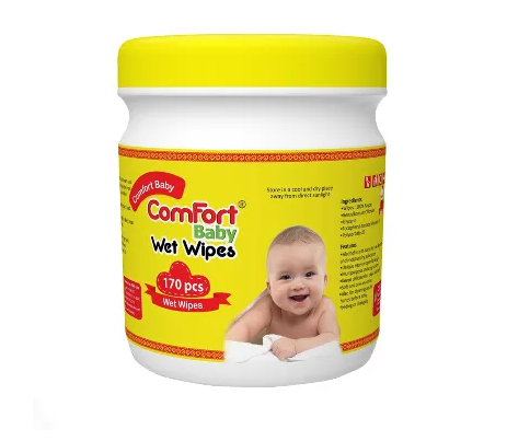 Comfort Baby Wet Wipes (Yellow Jar)