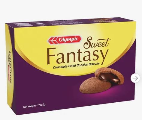 Olympic Sweet Fantasy Chocolate Filled Cookies Biscuite