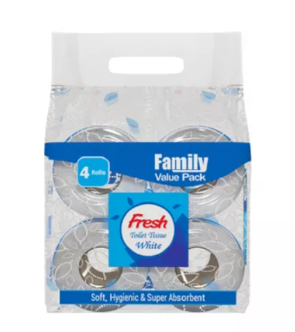 Fresh Toilet Tissue (Family Value Pack) 4 pcs