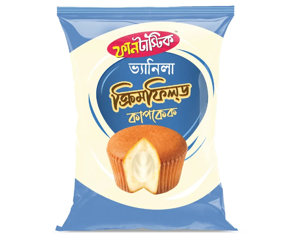 Funtastic Cream Filled Vanilla Cupcake 18gm