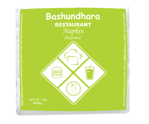 Bashundhara Restaurant Napkin (Perfumed)